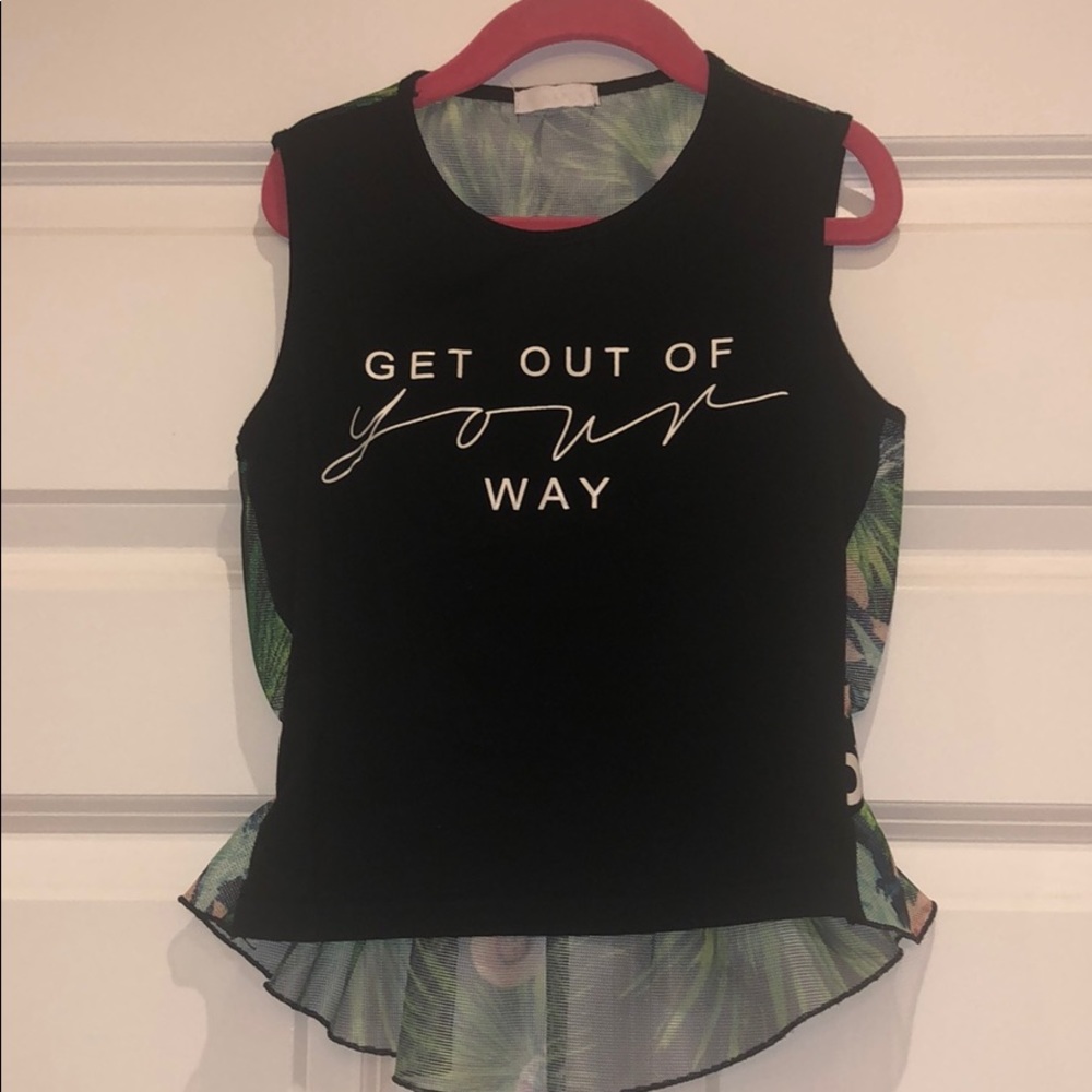 Fun & Fun girls crop top with mesh back